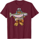 Steelhead Fishing Bigfoot Trout River Fisherman T-Shirt - T-Shirt | Maroon