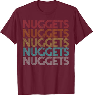 Retro Vintage Nuggets T-Shirt - T-Shirt | Maroon