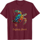 Surfside Beach South Carolina Holiday SC Vacation Sea Turtle T-Shirt - T-Shirt | Maroon