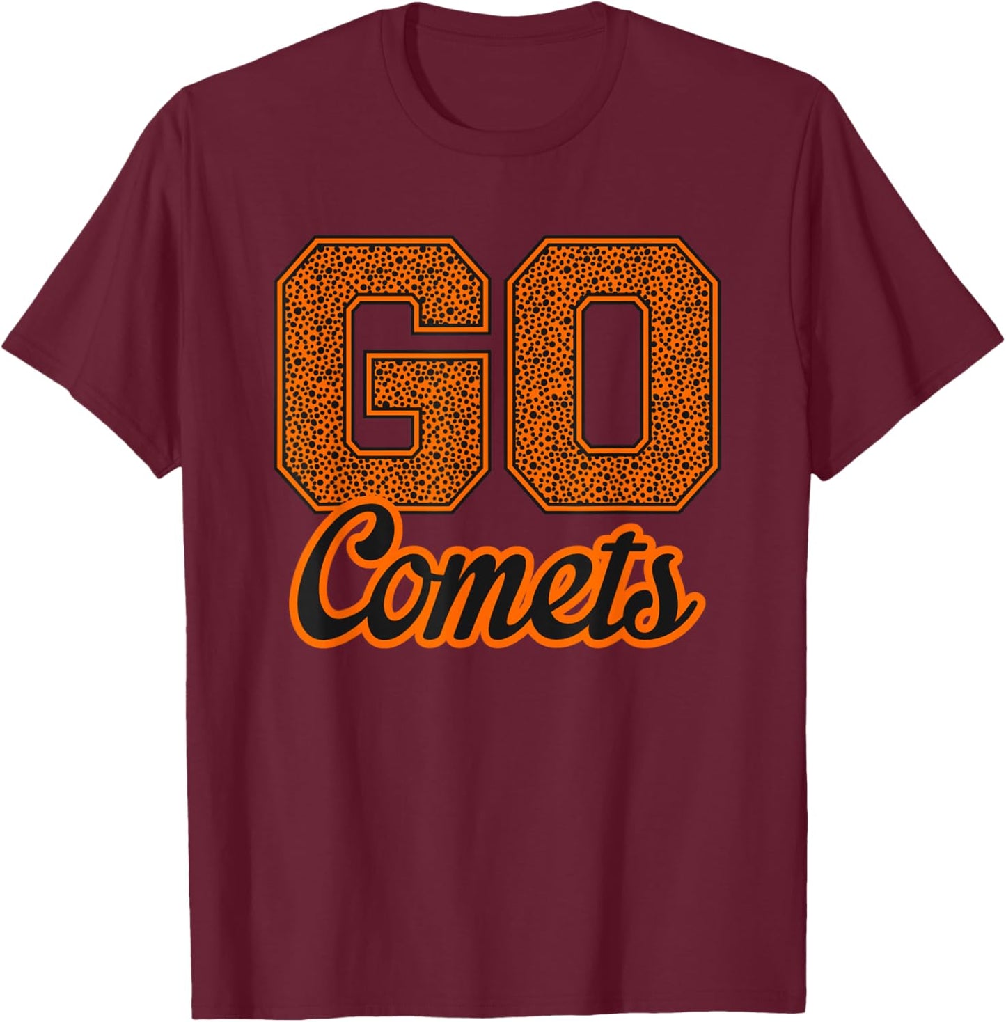 Jonesville Comets GO! School Pride T-Shirt - T-Shirt | Maroon