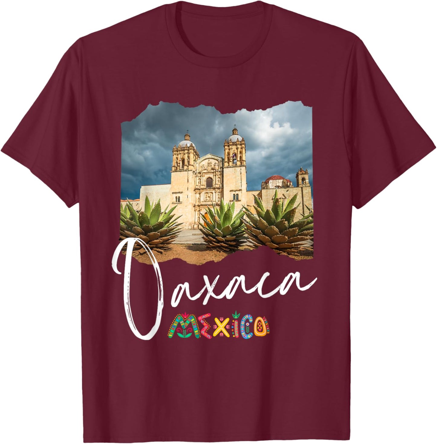 Retro Oaxaca Mexico Souvenir / Oaxaca T-Shirt - T-Shirt | Maroon