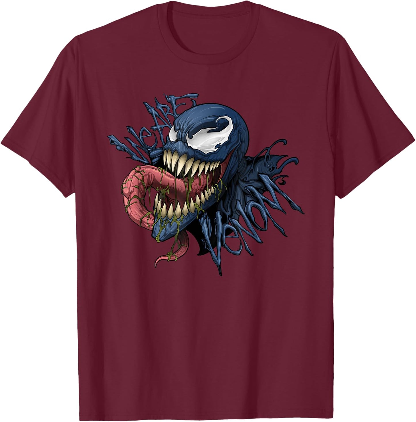 Marvel We are Venom Eddie Brock T-Shirt - T-Shirt | Maroon