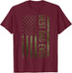 Best dad Ever American Military Camouflage Flag Gift Father T-Shirt - T-Shirt | Maroon