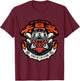 Proxy Agent Appareal Adult - Sons of Cali Themed - Black - Small - Short Sleeve - Modern Round Collar Straight Fit - Cartoon Pattern T-Shirt - T-Shirt | Maroon