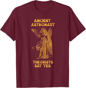 Anunnaki Ancient Astronaut Theorists Say Yes Sumerian Alien T-Shirt - T-Shirt | Maroon