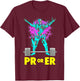 PR Or Er Weightlifting Bodybuilding workout Musclebuilding T-Shirt - T-Shirt | Maroon