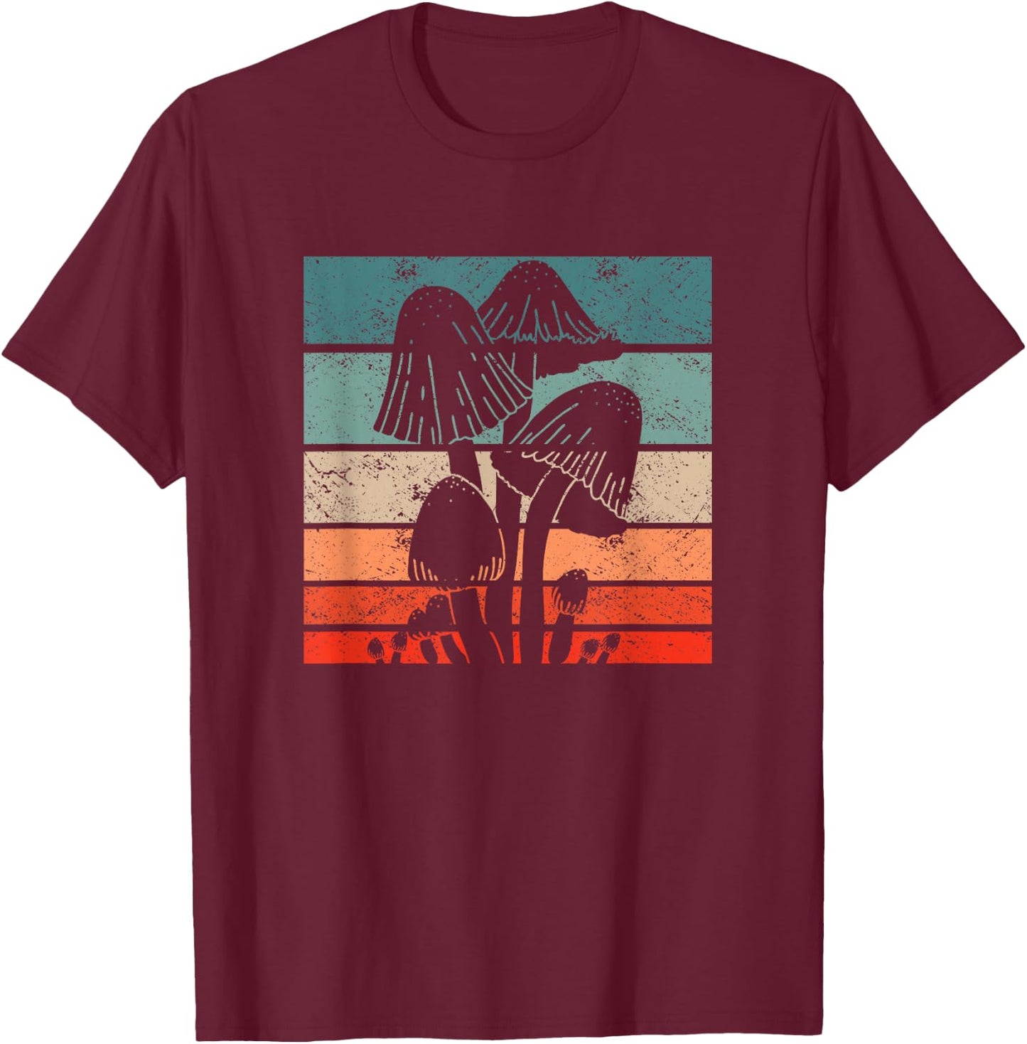Retro Mushroom Collector Schwammerl - Vintage Mushroom Finder T-Shirt - T-Shirt | Maroon