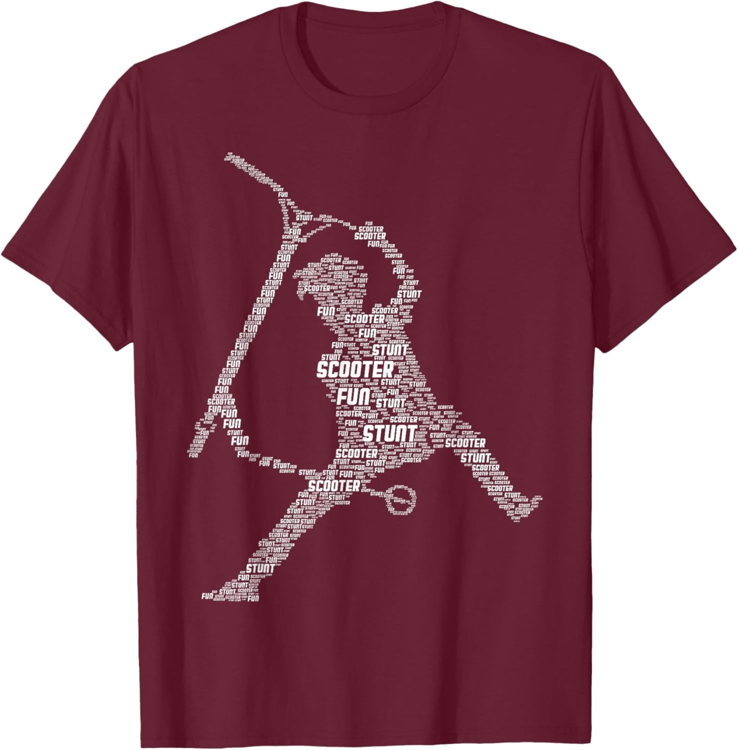 Scooter Tricks E-Scooter Rider Boys Youth Kids T-Shirt - T-Shirt | Maroon
