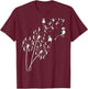 Dandelion Puffin Flower, Floral Puffin Tree T-Shirt - T-Shirt | Maroon