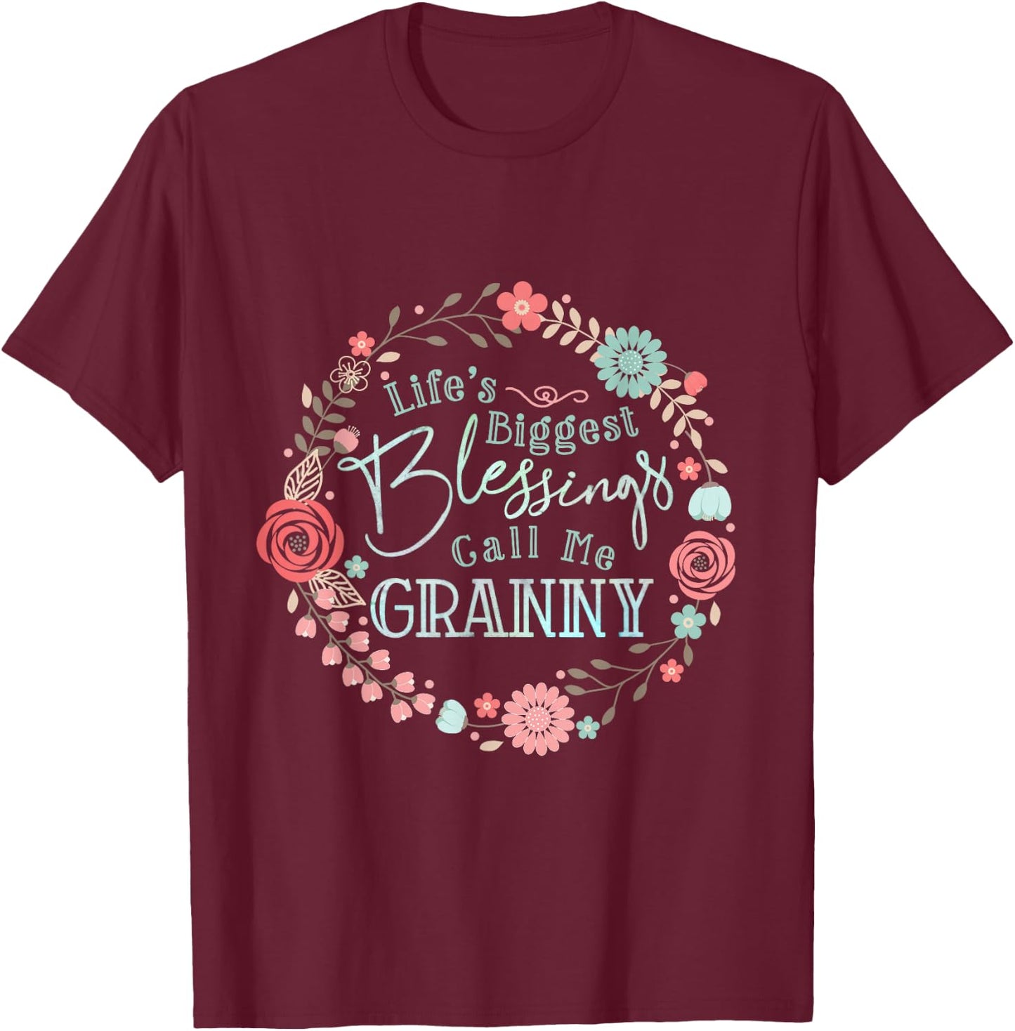Cute Granny Grandmother Shirt Granny T-Shirt - T-Shirt | Maroon