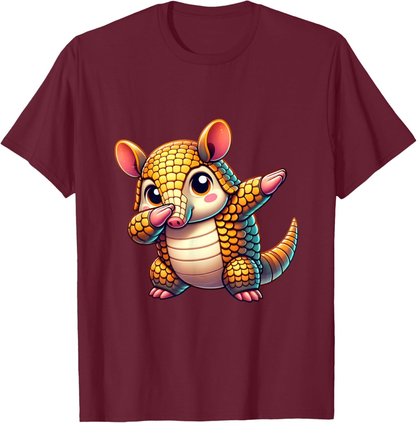 Armadillo Lover Kids Boys Girls Men Funny Armadillo Graphic T-Shirt - T-Shirt | Maroon