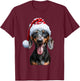 Dachshund Christmas T-Shirt - T-Shirt | Maroon