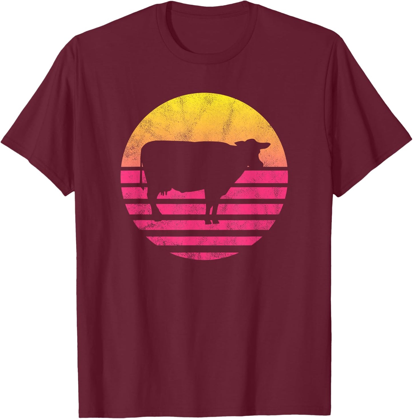 Classic Cow Gift T-Shirt - T-Shirt | Maroon