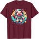 Funny Pig Astronaut in Space for Pig Lover T-Shirt - T-Shirt | Maroon