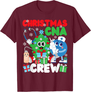 CNA Nurse Certified Nursing Assistant Christmas Christmas T-Shirt - T-Shirt | Maroon