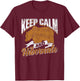 Keep Calm And Hibernate Hibernating Sleepy Hibernation T-Shirt - T-Shirt | Maroon