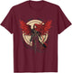 Powerful Valkyrie - Norse Warrior Angel of Death Valkyrie T-Shirt - T-Shirt | Maroon