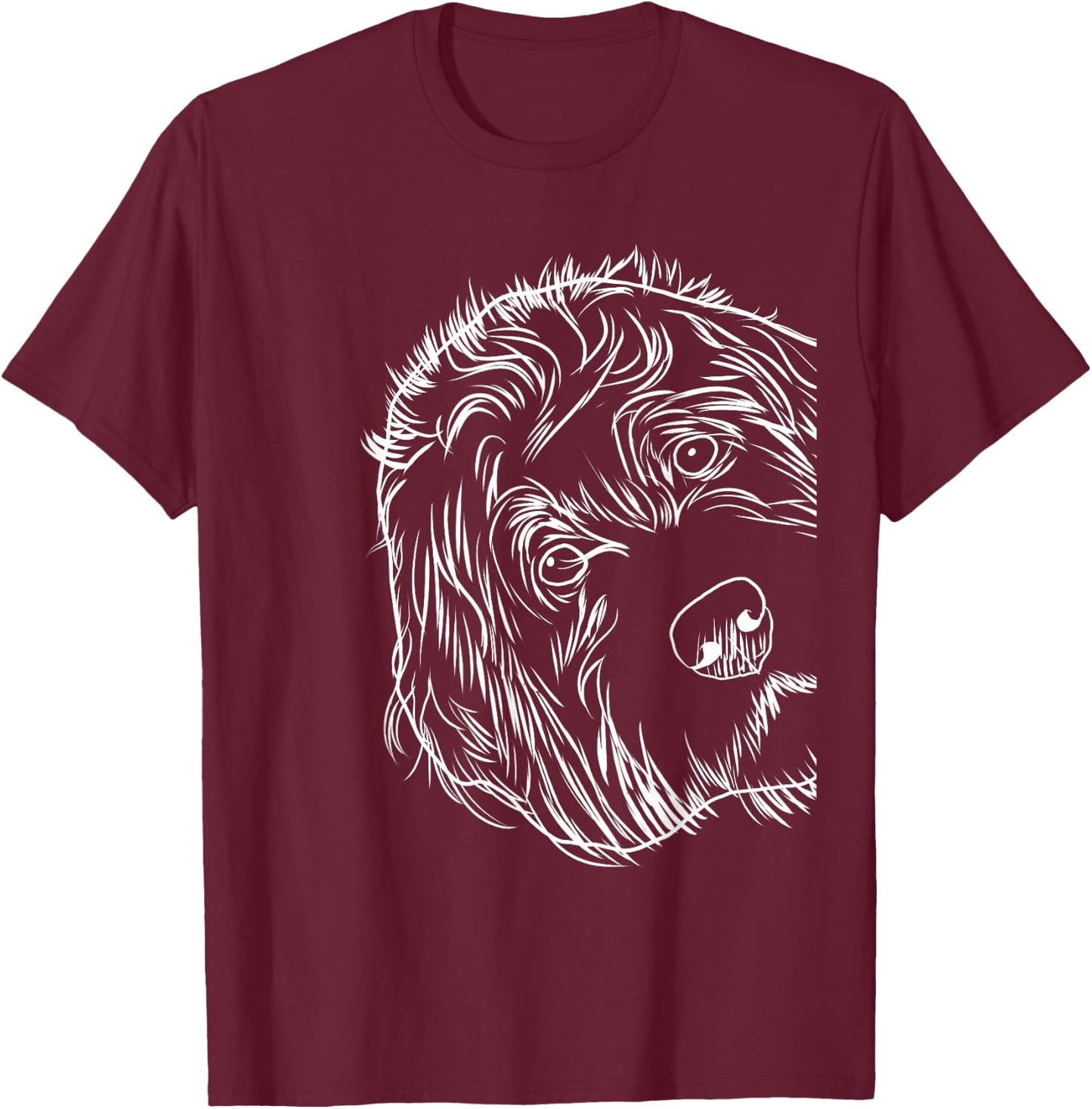 Funny Dog Labradoodle T-Shirt - T-Shirt | Maroon