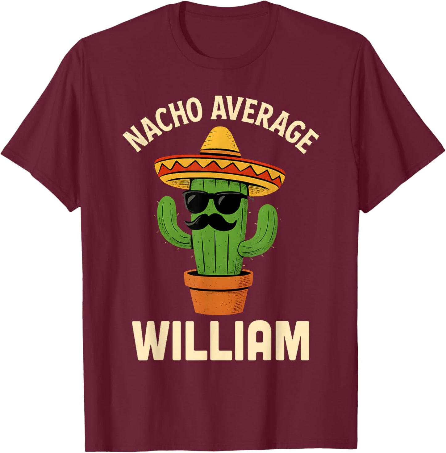 William Gifts Birthday Funny Personalized Custom Name T-Shirt - T-Shirt | Maroon