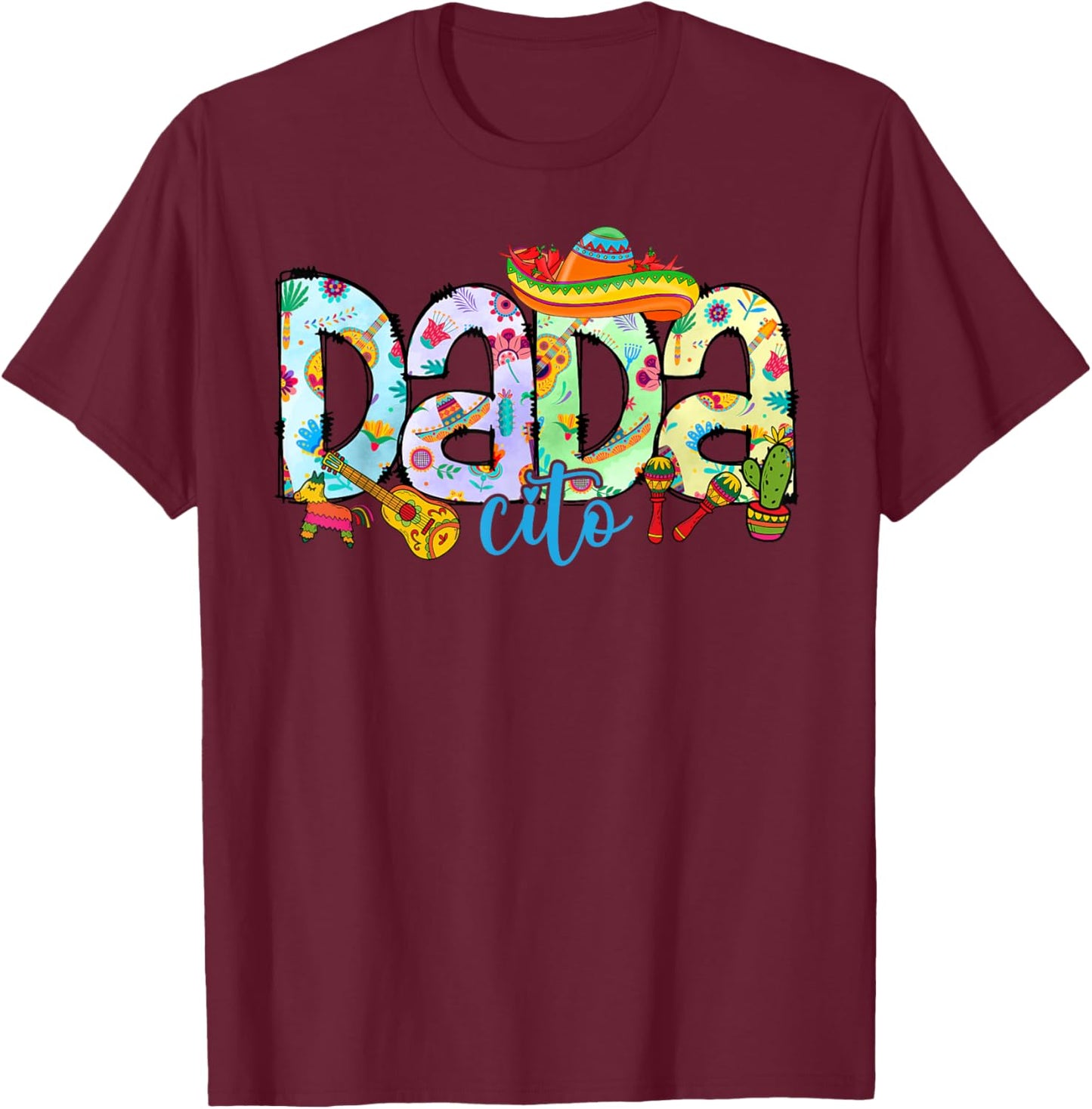 Cinco de Mayo Family Matching Shirt, Mamacita Papacito Shirt T-Shirt - T-Shirt | Maroon
