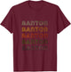 Love Heart Banton Grunge Vintage Style Black Banton T-Shirt - T-Shirt | Maroon