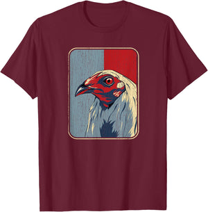 Vintage Cockfighting - Rooster T-Shirt - T-Shirt | Maroon