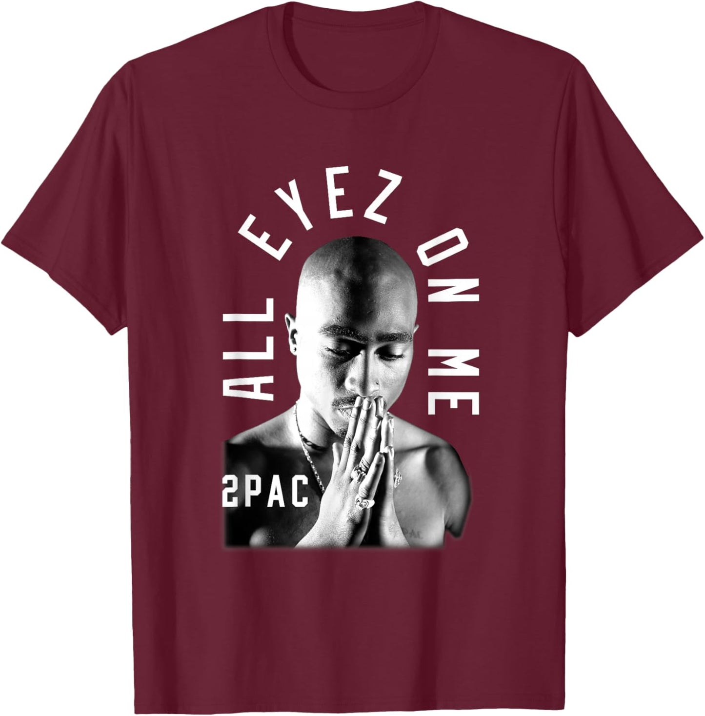 Tupac Me Against The World T-Shirt - T-Shirt | Maroon