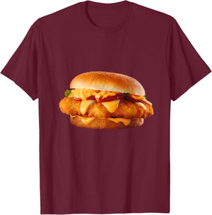 Id Rather Be Eating a Fish Sandwiches Funny Food Lover Gifts T-Shirt - T-Shirt | Maroon