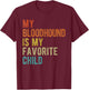 Bloodhound Mom Dad Dog Lover Funny Sarcastic Quote Retro T-Shirt - T-Shirt | Maroon
