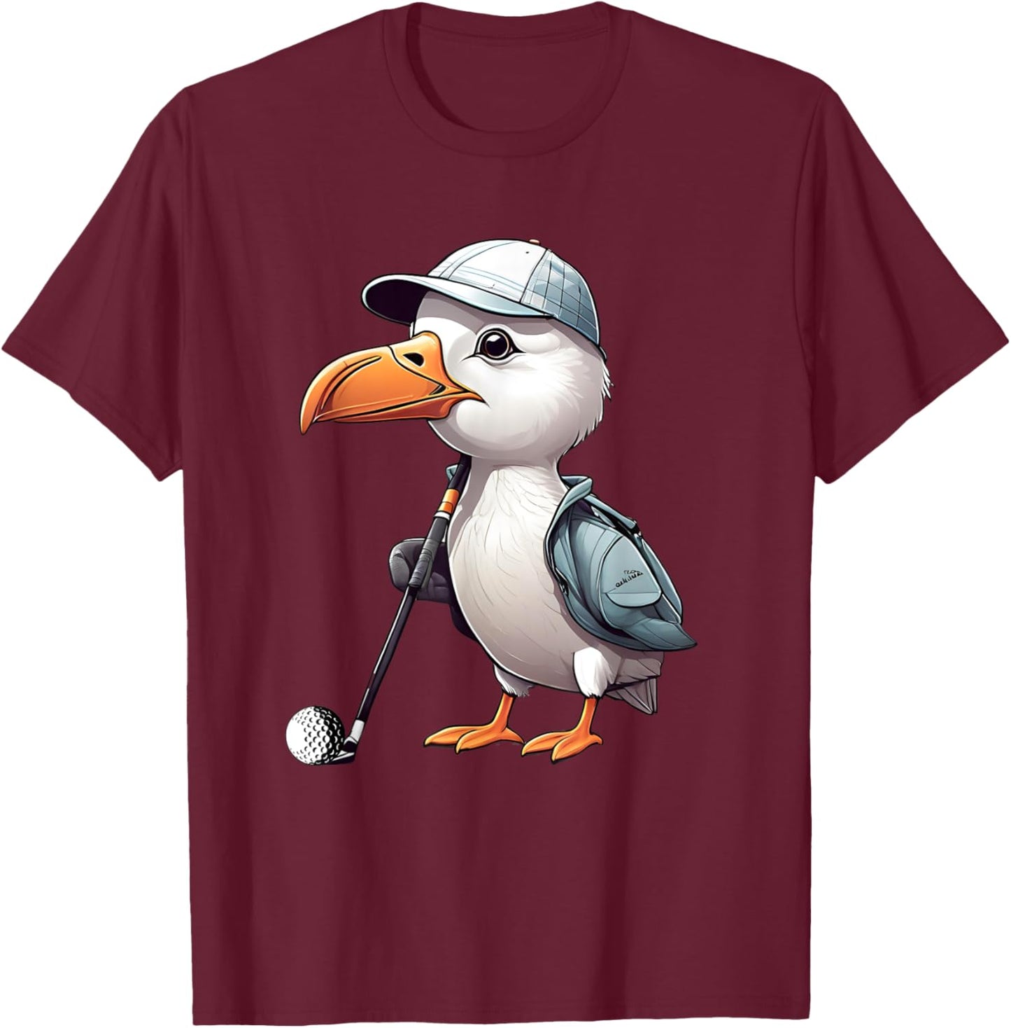 Funny Golfer Albatross Bird Golf Player Game Gift Men Women T-Shirt - T-Shirt | Maroon