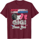Burnouts or Bows Gigi Loves You Gender Reveal Party T-Shirt - T-Shirt | Maroon