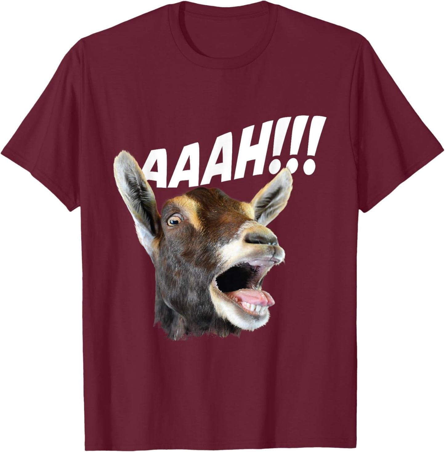 Aaah - Goat Whisperer Rancher Farm Animal Farmer Halloween T-Shirt - T-Shirt | Maroon