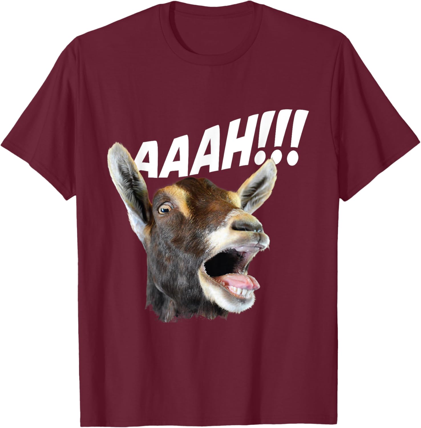 Aaah - Goat Whisperer Rancher Farm Animal Farmer Halloween T-Shirt - T-Shirt | Maroon