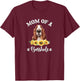 Cute Girls Sunflowers Mom Basset Hound Dog Lover T-Shirt - T-Shirt | Maroon