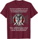 Religious Cross Christian Bible Verse Sayings I Am The Storm T-Shirt - T-Shirt | Maroon