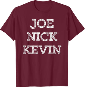 Joe Nick Kevin - List T-Shirt - T-Shirt | Maroon