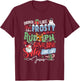 Dance Like Frosty Shine Like Rudolph Love Like Jesus T-Shirt - T-Shirt | Maroon