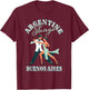 Dancing Dancer Performing Argentine Tango Buenos Aires T-Shirt - T-Shirt | Maroon