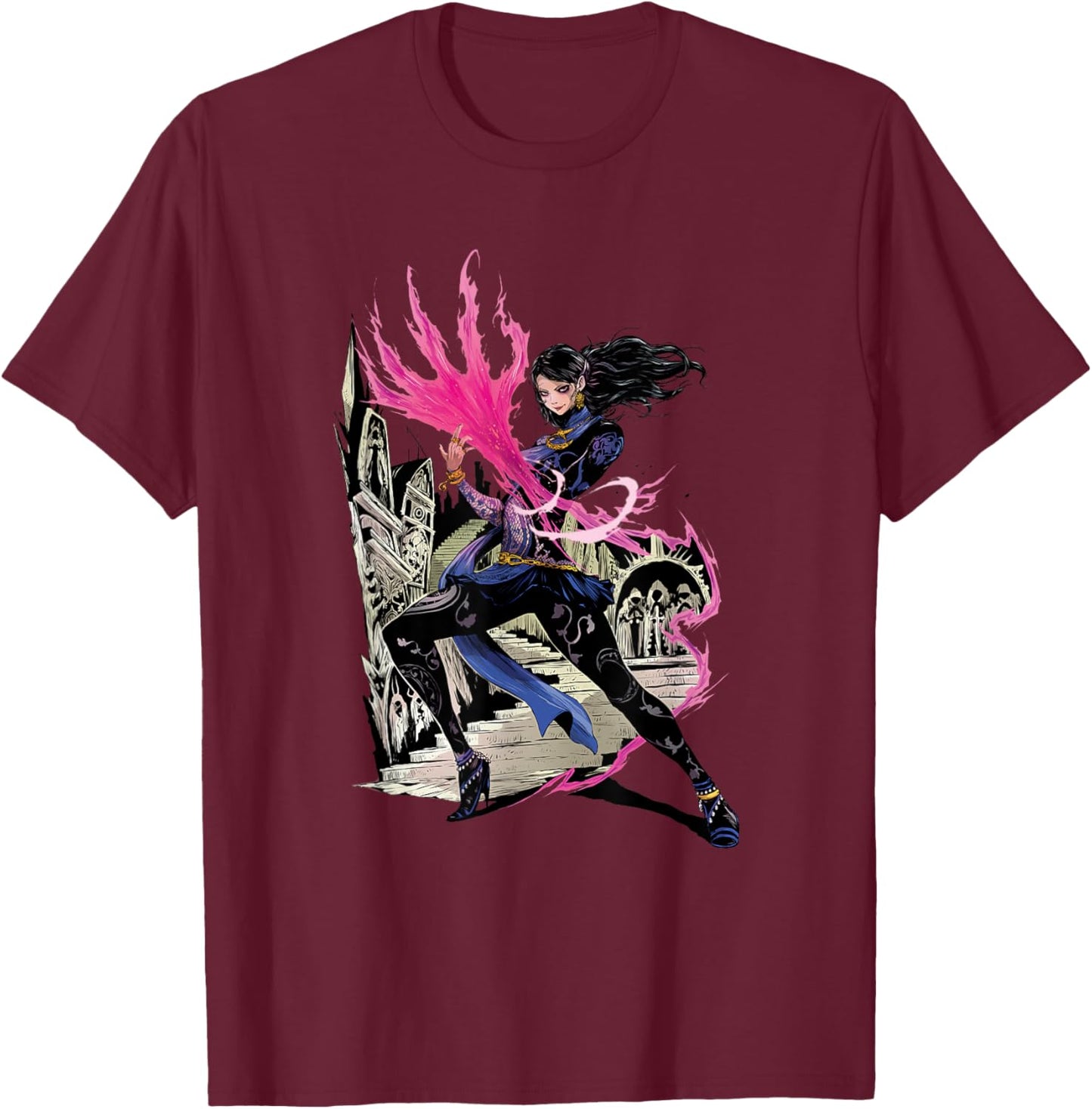 Tekken7 Zafina 002 T-Shirt - T-Shirt | Maroon