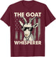 The Goat Whisperer - USA American Flag Farm Animal Lover T-Shirt - T-Shirt | Maroon