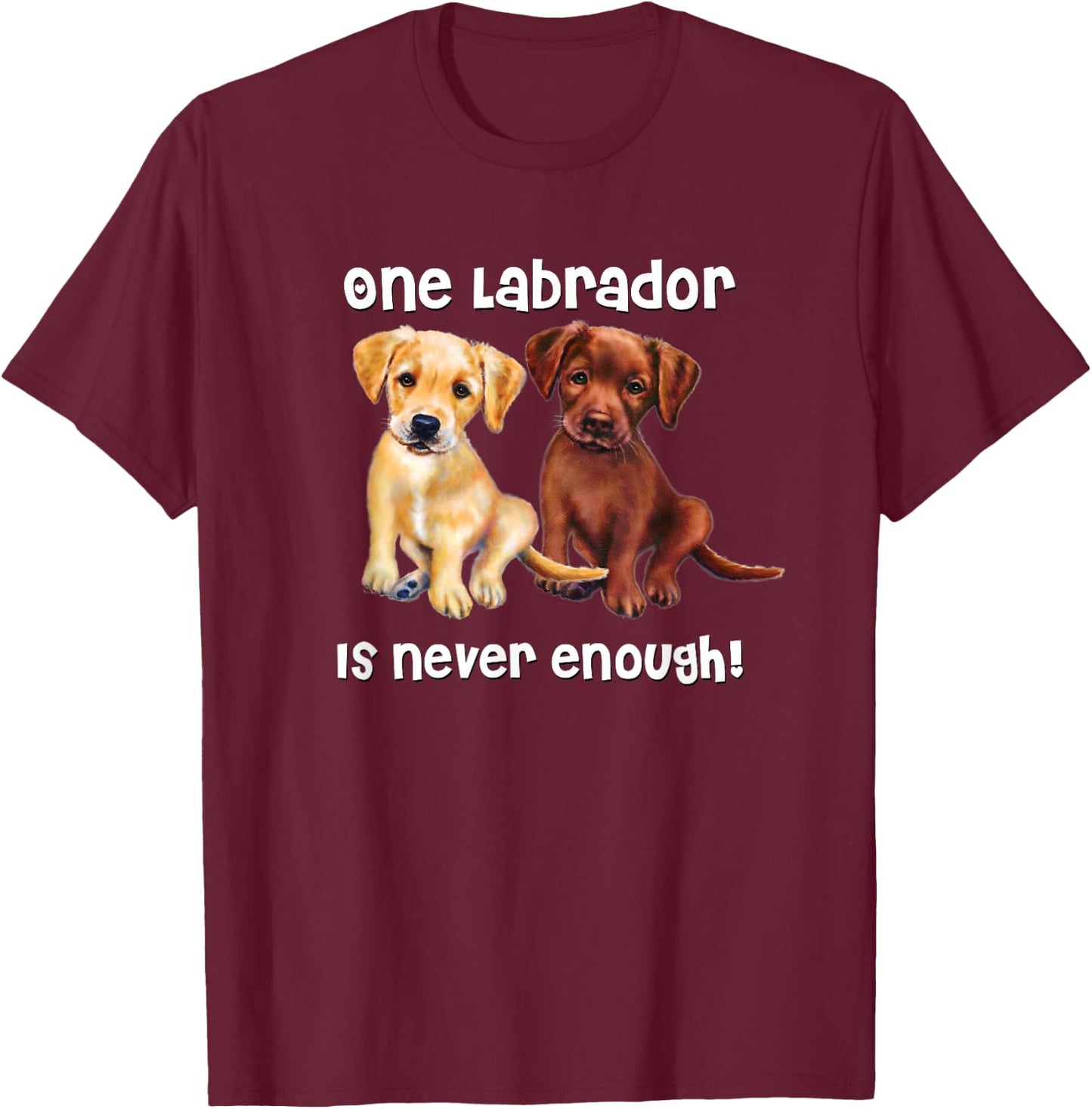 Labrador Dog funny Gift yellow chocolate brown lab Men Women Kids T-Shirt - T-Shirt | Maroon
