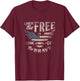 4th of July American Flag 1776 Patriotic Veteran Shirt Women Men T-Shirt - T-Shirt | Maroon