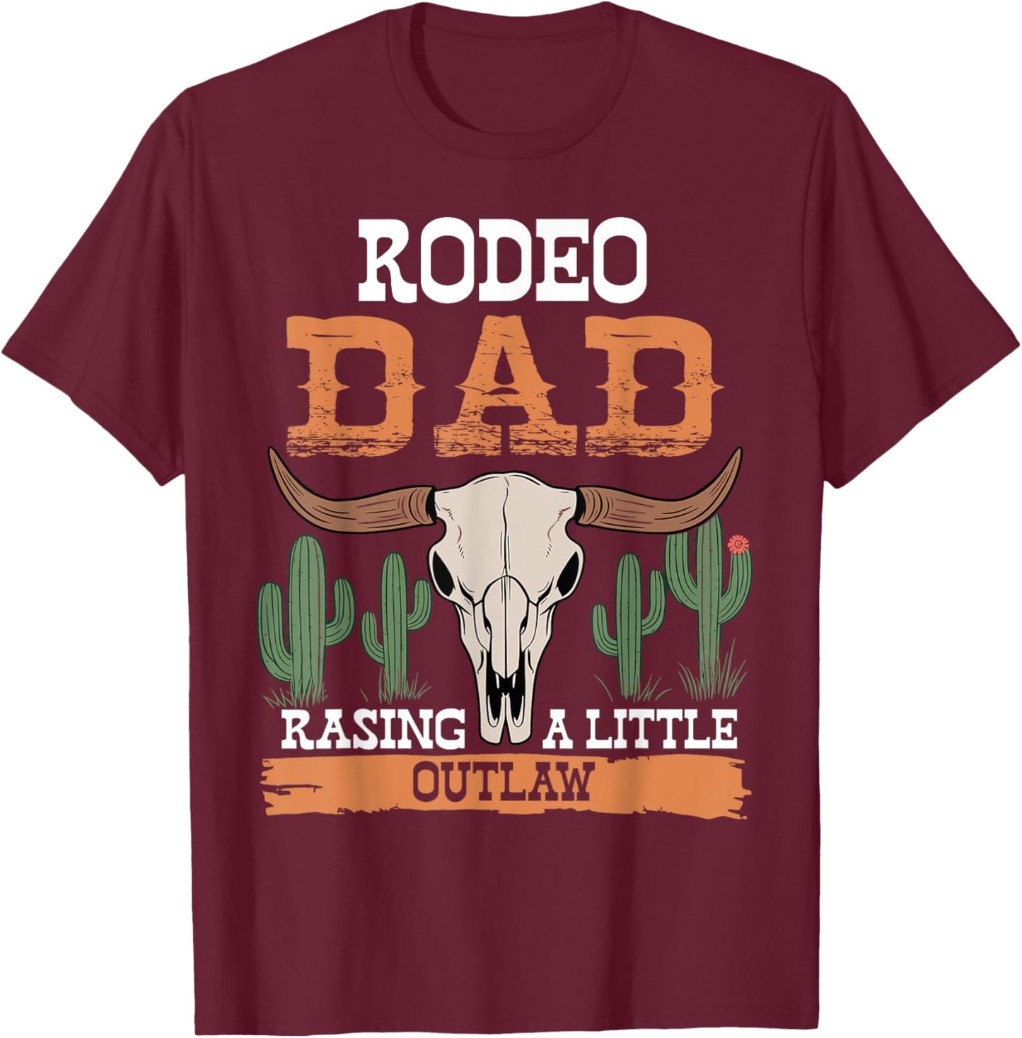 Dad Birthday Cowboy Cowgirl Western Rodeo Daddy Bday Party T-Shirt - T-Shirt | Maroon