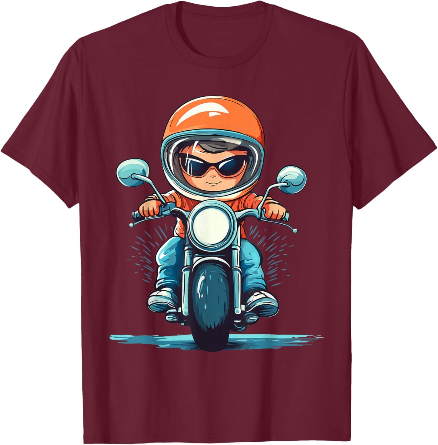 Boys Motorcycle T-Shirt - T-Shirt | Maroon