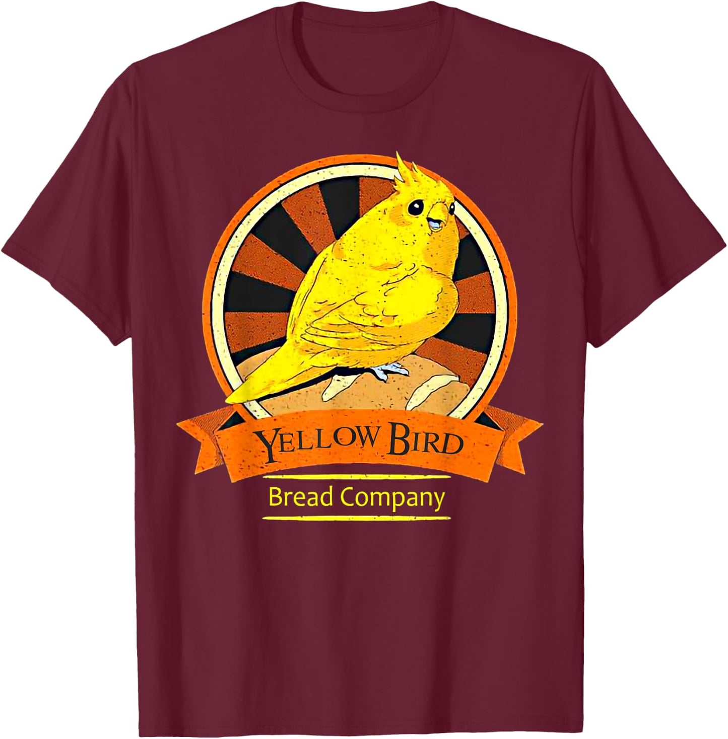 Yellow Bird Bread Company T-Shirt - T-Shirt | Maroon
