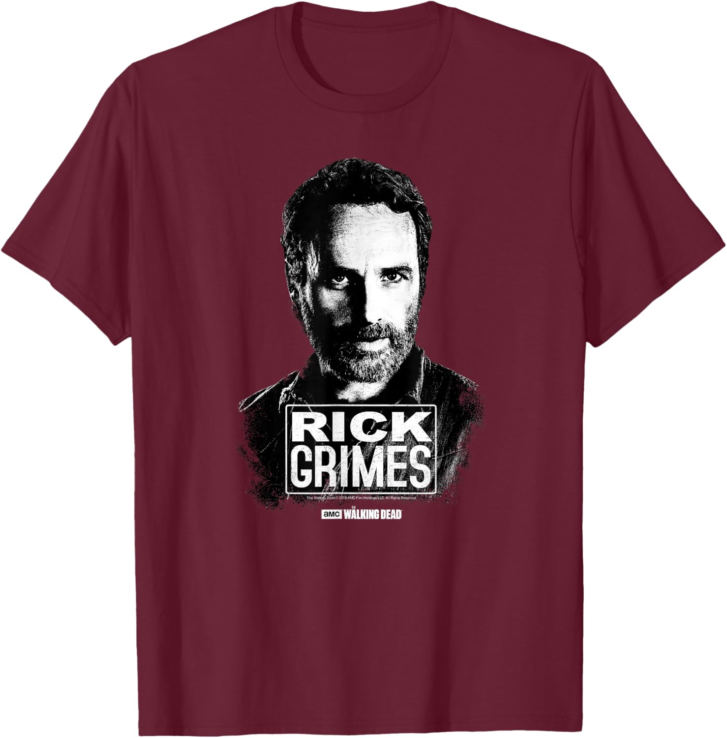 TWD Rick Grimes Lives T-Shirt - T-Shirt | Maroon