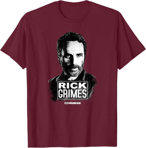 TWD Rick Grimes Lives T-Shirt - T-Shirt | Maroon