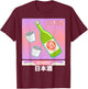 Japanese Sake Drinking Cups Kanpai Vaporwave Art T Shirt T-Shirt - T-Shirt | Maroon