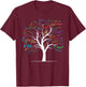 Funny AP Calculus Algebra Tree Math Teacher Nerd Geek T-Shirt - T-Shirt | Maroon