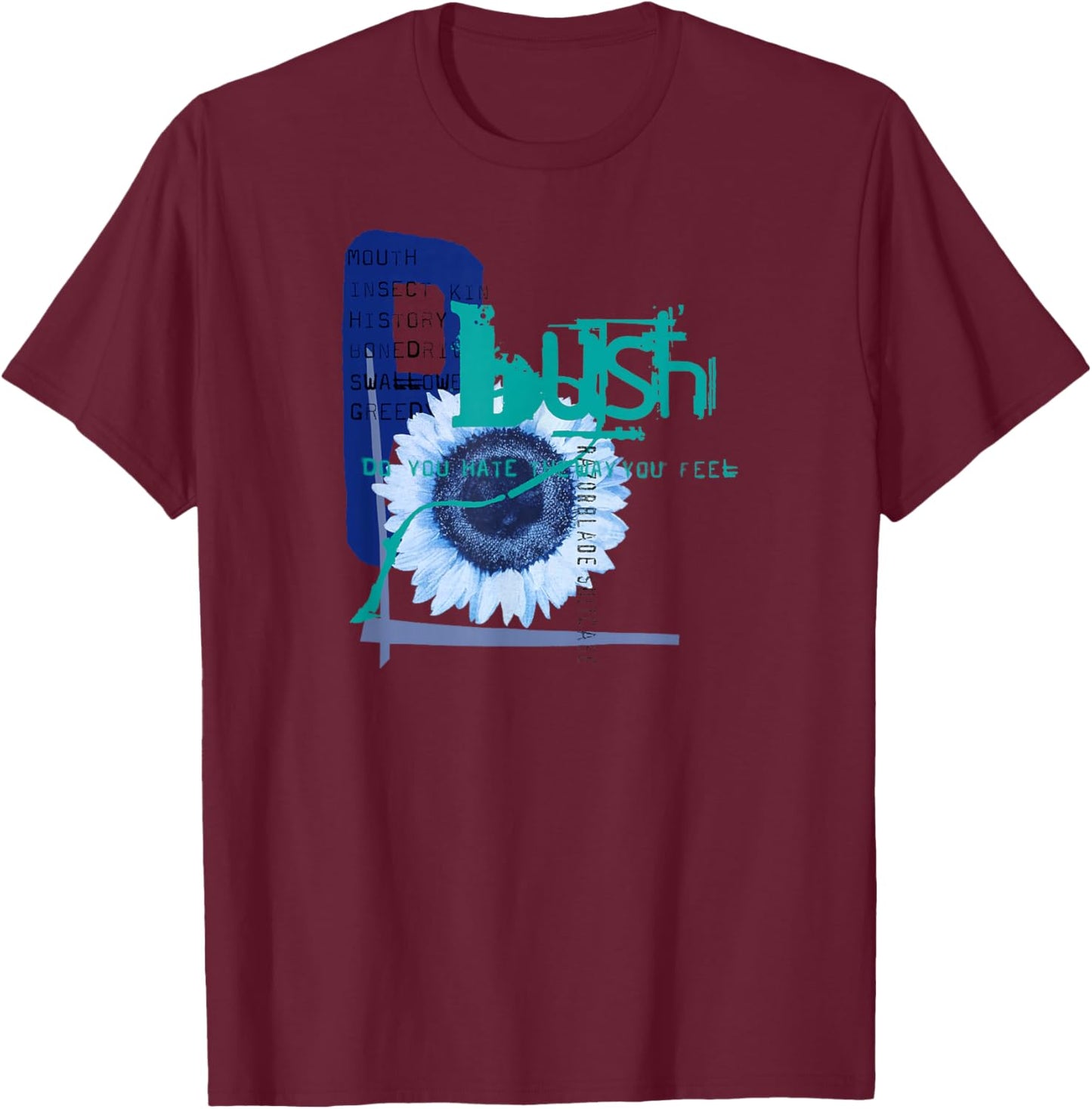 Bush – Do You Hate The Way You Feel Navy T-Shirt - T-Shirt | Maroon